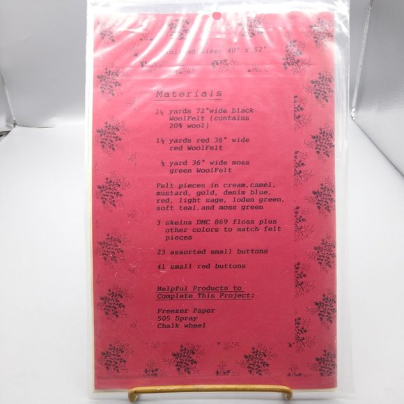 UNCUT Vintage Quilt Sewing Patterns, Northern Sky Tree Skirt, Jane Martin - Picture 3 of 3